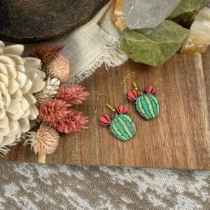 saguaro bloom earrings